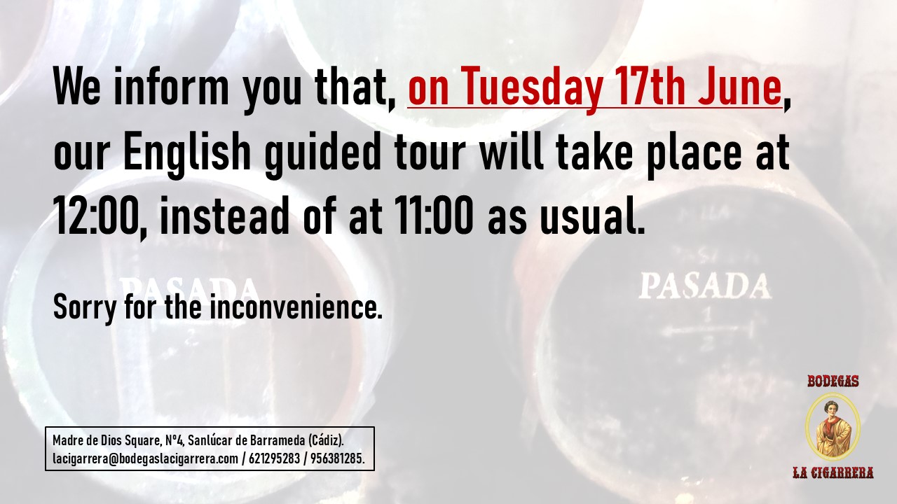 English tour on 17th June